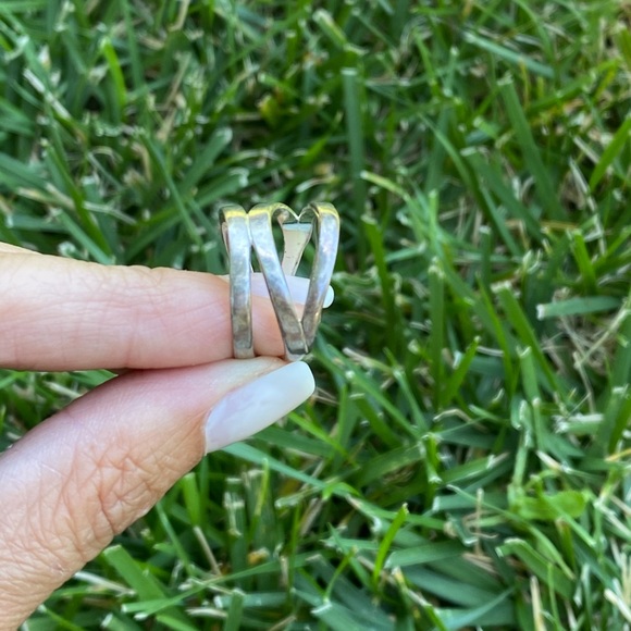 Stamped Sterling Silver Statement Ring - Picture 2 of 6